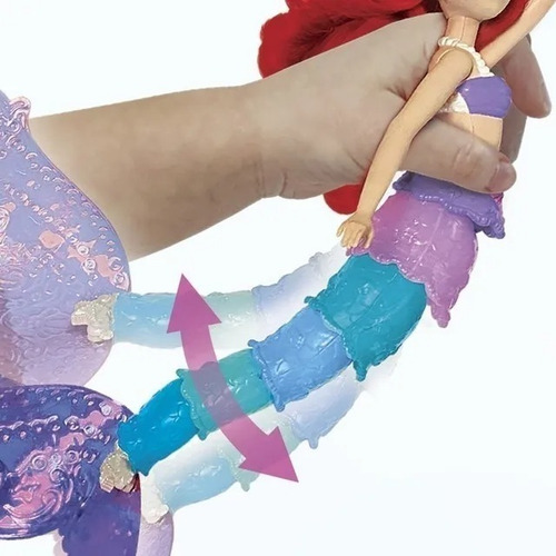 Imagen 3 de 8 de Muñeca Princesa Ariel Sirena Disney Magia Multicolor F0399
