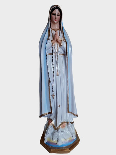 Virgen De Fatima Figura De Resina 52 Cm
