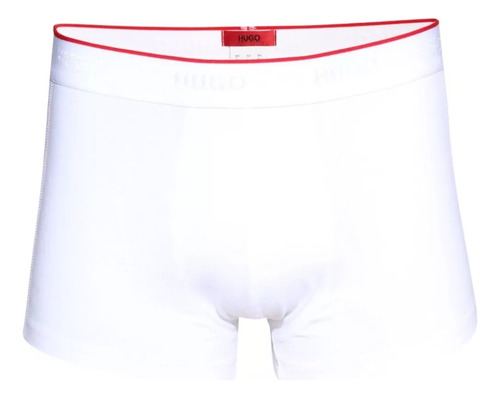 Boxer Hugo Boss Algodón Flexible 2p Blanco - Original