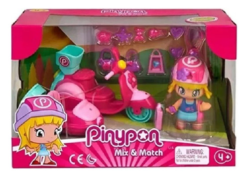 Pinypon Set De Moto + Figura Y Accesorios Incluidos! Orig