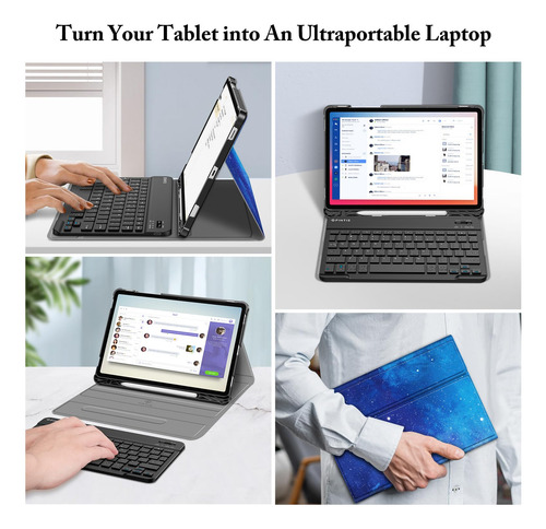 Keyboard Case Fintie For Samsung Galaxy Tab S10 Fe/s9 Fe 5g