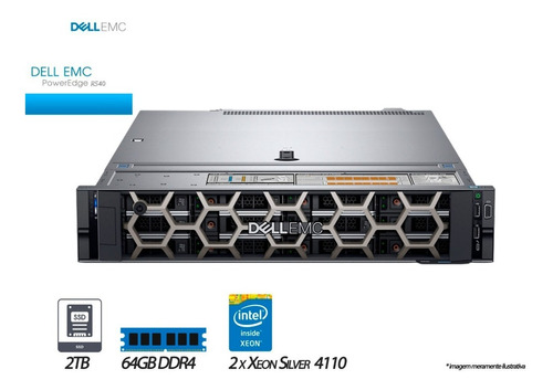 Imagem 1 de 1 de Servidor Dell Poweredge R540 2x Ssds De 1tb 64gb 2xxeon     
