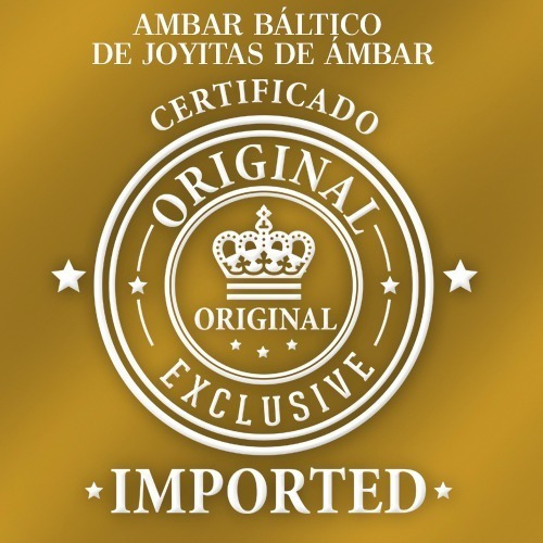 Collar Bebé Ámbar Báltico, Brillo De Protección Aqua 32cm