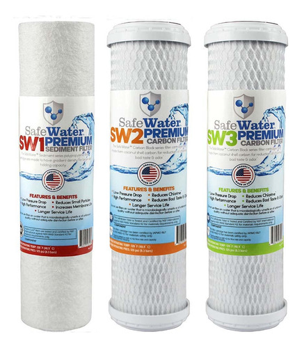 Safewater Kit De Repuesto De Filtro De Agua De Smosis Invers