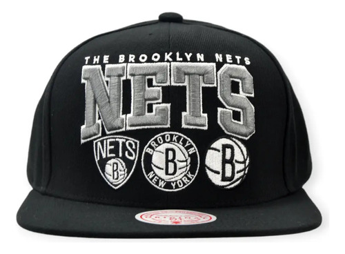 Brooklyn Nets Nba Gorra Mitchell And Ness Champ Stack