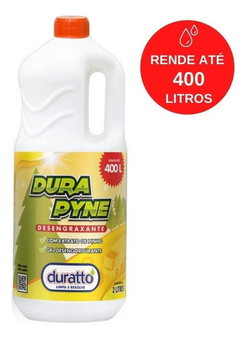 Detergente Duratto Dura Pyne 02 Lts Desengraxante Faz 400 Lt