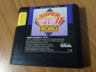 Cartucho Super Baseball 2020 Sega Genesis Mega Drive