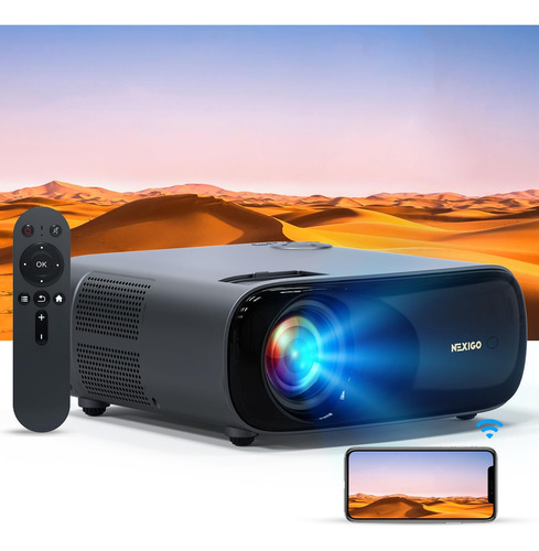 Proyector Nexigo Pj40 Con Wifi Y Bluetooth, 1080p Nativo, Co