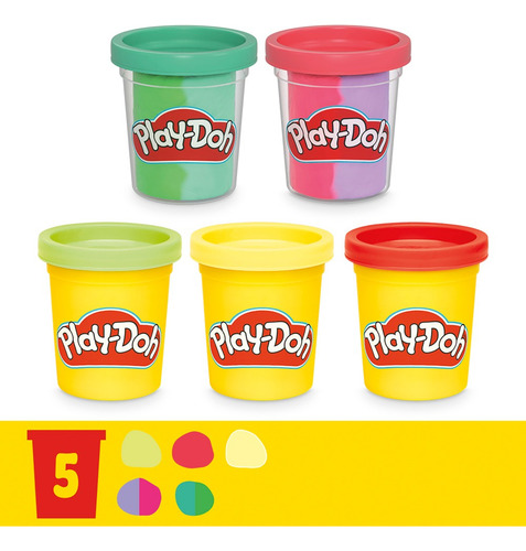 Set De Masas Play Doh Mi Jardín Color Verde