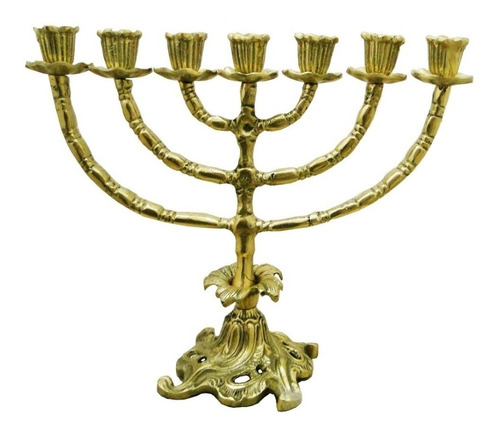 Candelabro Menorah Castiçal 7 Velas Igrejas Preces Decoração