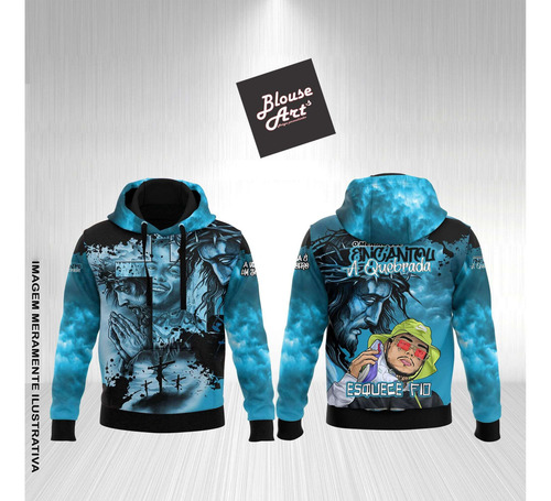 Blusa De Quebrada Moletom Canguru Capuz Homenagem Mc Kevin