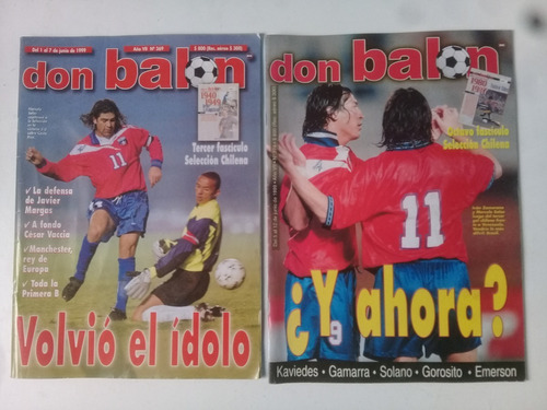 Revista Don Balon - Copa America 99 - N° 369 Y 374 -