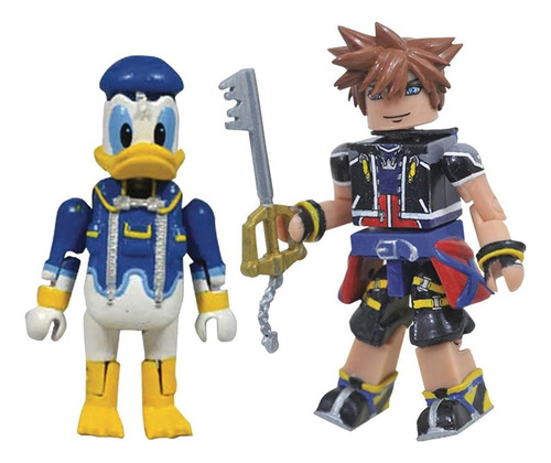 Set Kingdom Hearts Minimates Mickey Donald Goofy Sora Tron.