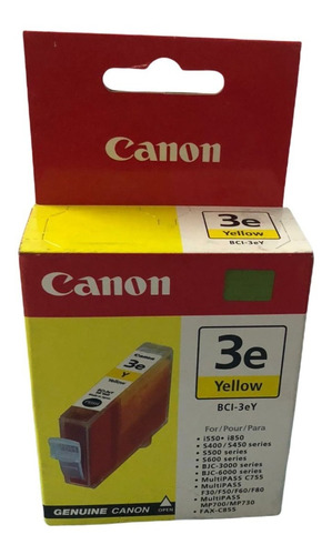Cartucho Canon Bci-3ey Yellow  Nuevo Y Facturado