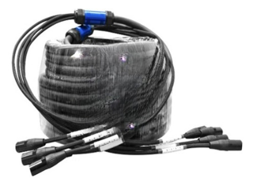 Cable Xlr Señal De Audio Xlr  Xlr  Melo Ether5430 Negro De 30m