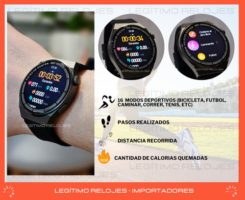 Imagen 7 de 10 de Smartwatch Hombre Gt3 Max Reloj Inteligente Elegante Sport