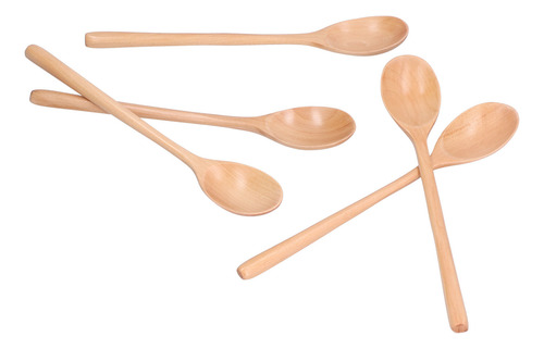 Cuchara De Comida, Mango Largo, 5 Unidades, Para Mezclar Arr