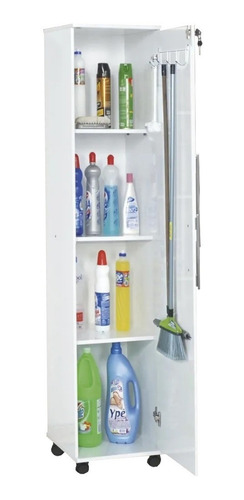 Imagem 3 de 9 de Armário Multiuso Com 1 Portas E Tranca Com Chave Organiza