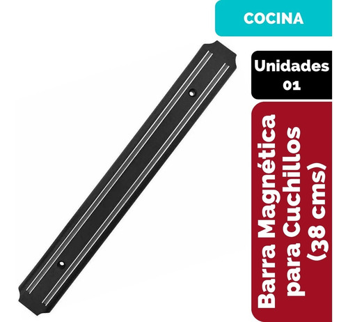 Barra Magnética De 38 Cms Cuchillos Utensilios Herramientas