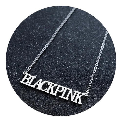 Collar Blackpink Fanmade Kpop Joya Unisex En Plata 