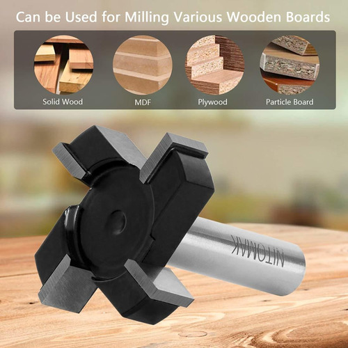 Imagen 4 de 9 de Broca De Fresado Nitomak Para Cnc/router, Mango De 1/2''