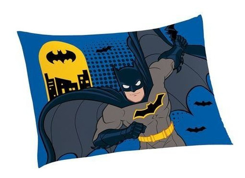 Fronha Avulsa Estampada Batman 50 Cm X 70 Cm