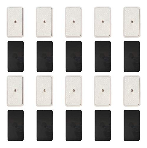 Electrodes Pad, 20(2 X4 ) Pads Tens Snap Electrodes, Co...