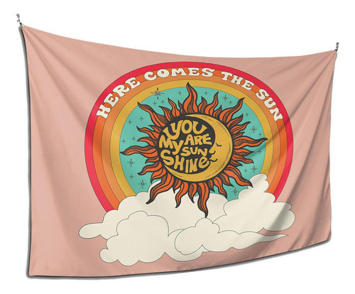 Pznen Tapiz Hippie Para Colgar En La Pared, Diseño Retro De