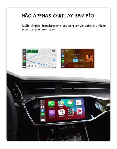 Imagem 7 de 10 de Carplay Sem Fio Multimidia Car Android Box Aikon 4gb 32gb