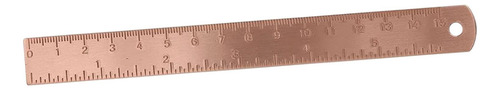 Regla De Cobre, Regla Recta Con Dos Escalas De 1,5mm De
