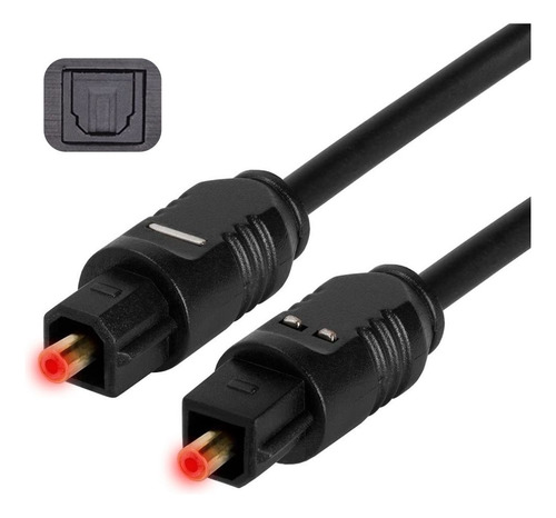 Cabo Audio Optico Digital Toslink 3 Metros Spdif Fibra