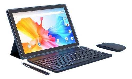 Tablet Con Teclado Lápiz Procesador Veloz Edna Studio Pro 10 Negro