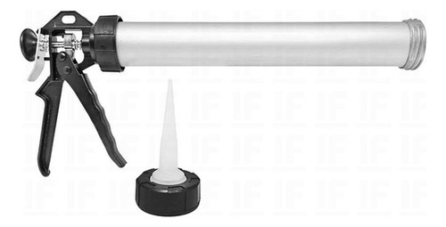 Pistola aplicadora Noll de silicona y pegamento para metal, 400 ml