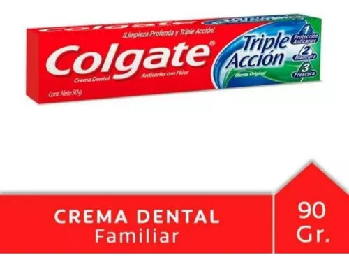 Pasta Dental Colgate Triple Acción 90g 