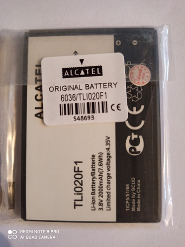 Bateria Alcatel Tetra 5044r 5044 5041c 5041 Pixi 4 Tli020f1 