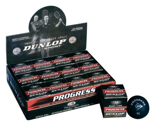 Dunlp Progress Pelota Squash (12 Unidades)