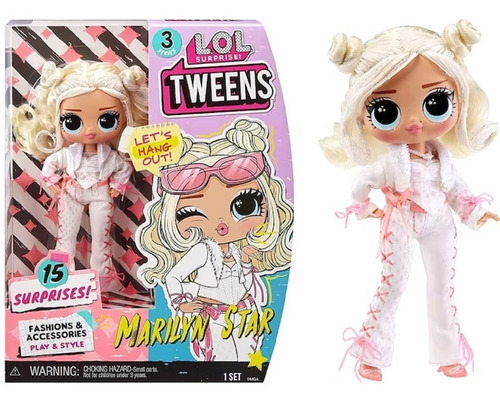 Muñeca Lol Surprise Tweens S3­ Marilyn Star Con 15 Sorpresas