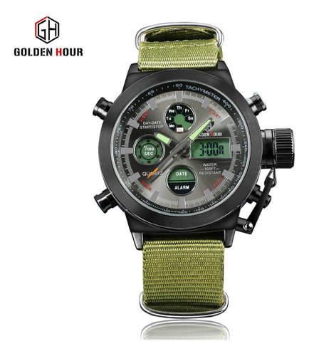 Reloj Electrónico Para Exteriores Goldenhour Fashion Para Ho