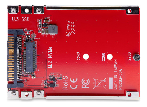 Adaptador Startech.com M.2 A U.3 Para Ssd M.2 Nvme De 2,5 Pu