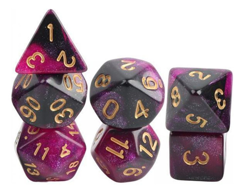 3 X 7x Dados Poliédricos Juego De Fiesta Juego De Estrella