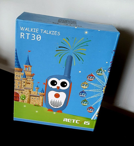 Rádio Walkie Talkie Portátil Retevis Rt-30 Para Crianças Bandas De Freqüência Uhf Cor Azul