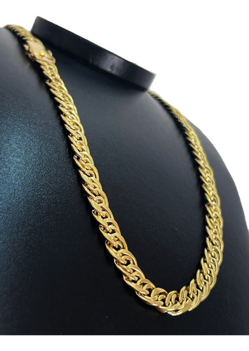 Corrente Cordão Romana 40 Gramas 8mm Ouro 18k Cor Amarelo