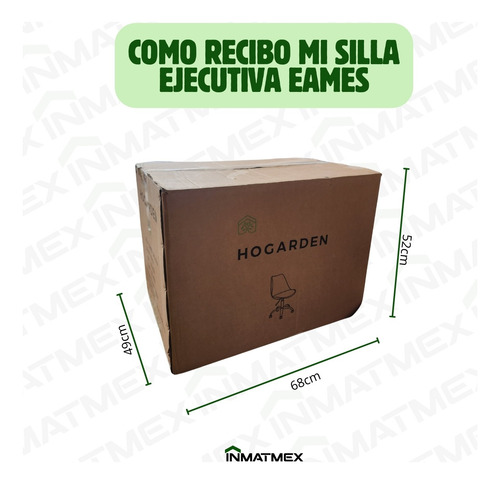 Silla Oficina Eames 3 Pz Altura Ajustable Ruedas 360°