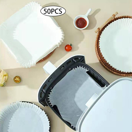 Revestimiento De Papel Desechable Para Freidora De 50 Piezas