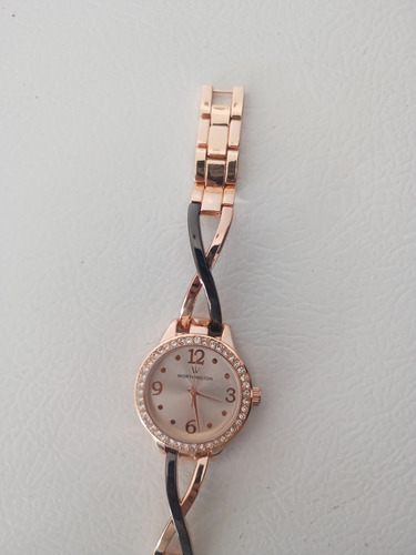 Elegante Reloj Worthington Quartz De Dama Terracota (Usado)