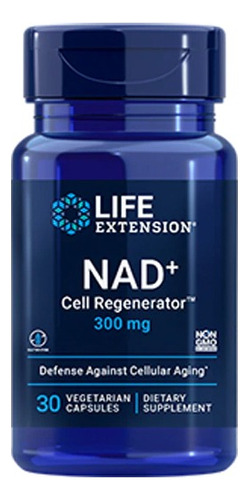 Life Extension, Nad+ 300mg, 30 Cápsulas, Regenerador Celular Sabor Sin Sabor