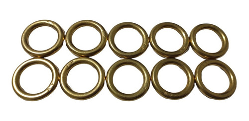 Argollas De Bronce Pulidas 32mm Talabartería Sogueros Jaleña