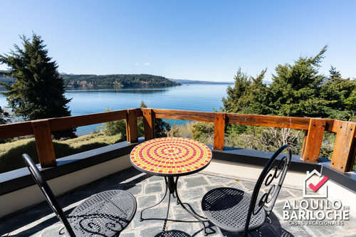 Imagen 8 de 15 de Alquiler Casa En Bariloche Con Costa De Lago Nahuel Huapi. 8 Pax. Km12. 392.