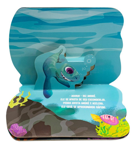 Dinos Pop-up: Pedro, O Plesiossauro: Dinos Pop-up, De Inc. The Clever Factory., Vol. 1. Editorial Todolivro, Capa Dura, Edição 1 Em Português, 2024