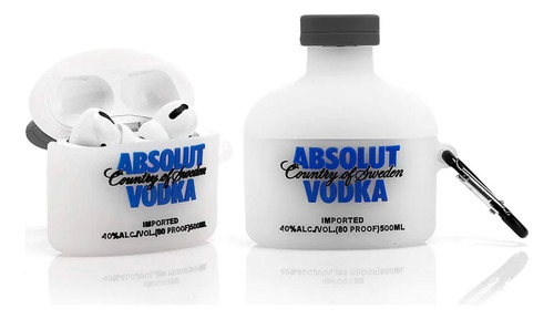 Estuche Silicona Para AirPods Pro 1 Y 2 Gen Absolut Vodka  